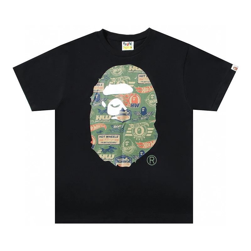 Bape T-shirt Top Version Men's Spring/Summer Tie-Dyed Printed Short Sleeve T T-shirt110036I