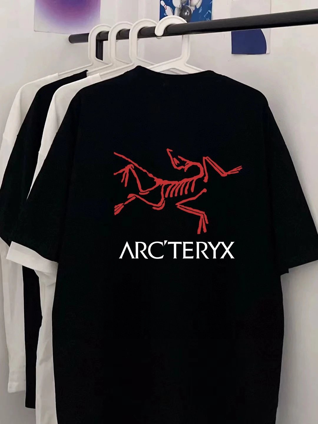 Arc'teryx T-shirt Back Brand Pattern Print logo round Neck Short Sleeve25ss New Pure Cotton Unisex Style T T-shirt OS Loose Fit Base Shirt Half Sleeve T-Shirt Top Half Sleeve