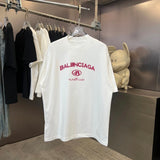 Balenciaga T-shirt Chest Letter Print logo round Neck Short Sleeve25ss New pure cotton T Unisex T-Shirt OS Loose Fit Base Shirt Top Half Sleeve T-Shirt