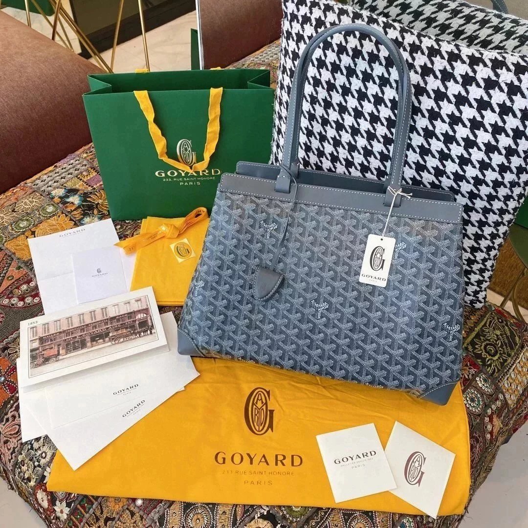 Goyard Bag Top version 2021New Women's Bag bellechasse Classic Shopping Bag One-Shoulder Portable Underarm Bag Commuter Bag Tote Bag Leather Patchwork Briefcase tote Bag