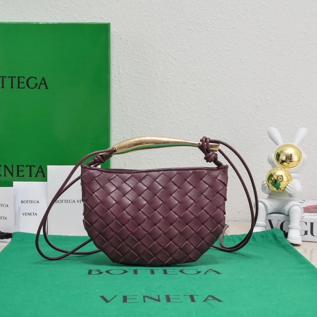 Bottega Veneta Women's Bag Top version 【New Arrival】2023New Sardine Sardine Handbag New mini Sardine Bag Small Handbag Handbag High-Grade Explosion-Proof Stainless Steel Hardware+24k Real Gold Electroplating Process