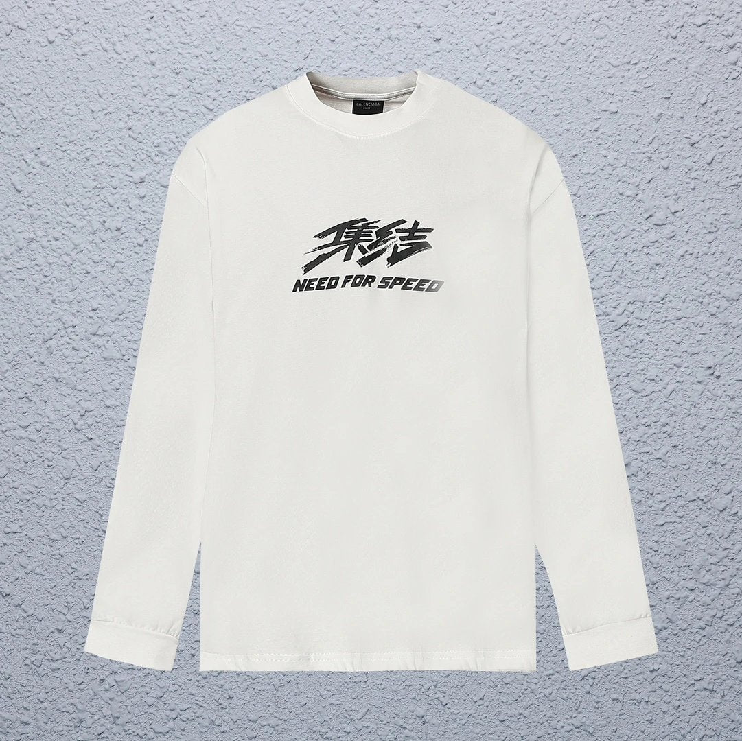 Balenciaga Hoodie Tape Long Sleeve Base Shirt Unisex Sweatshirt Jacket