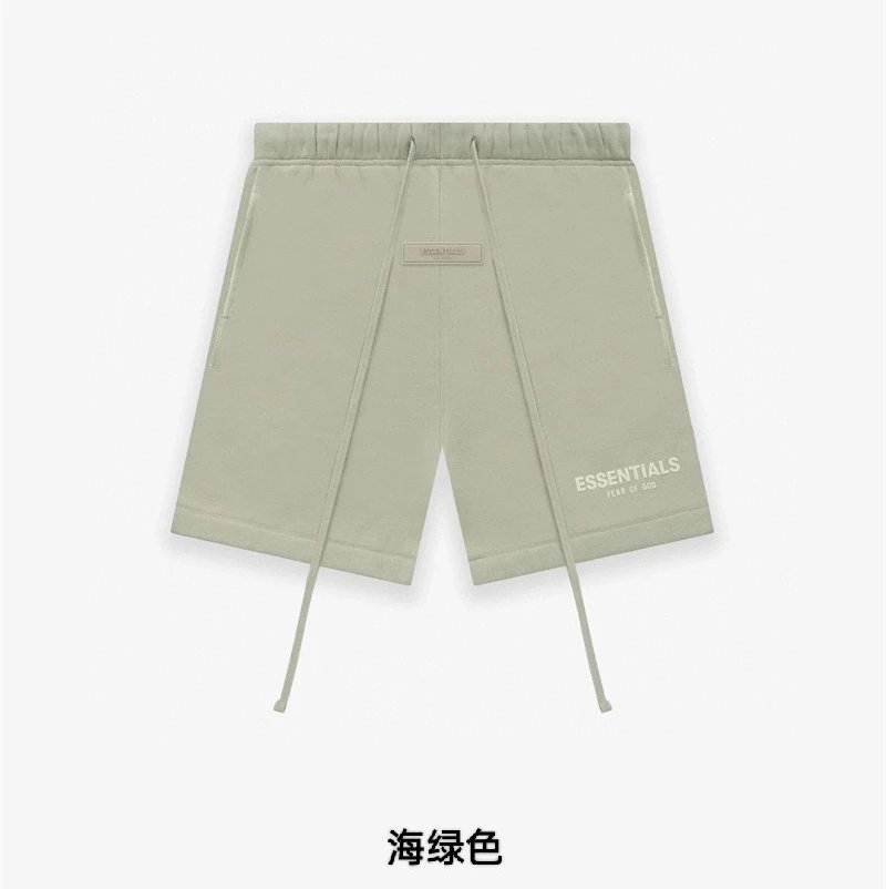 ESSENTIALS Shorts Top Version Double Line Flocking Shorts High Street Fashion Brand Sports Shorts Men