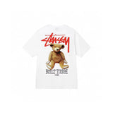 Stussy T-shirt Top Version Fashion Brand Plush Dice Summer Men's and Women's Same Style Short Sleeve T T-shirt