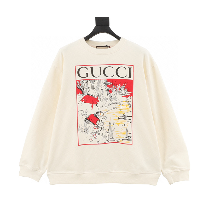 Gucci Hoodie Fun Cartoon Series Printed Crew Neck Sweatshirt Men and Women Same Style