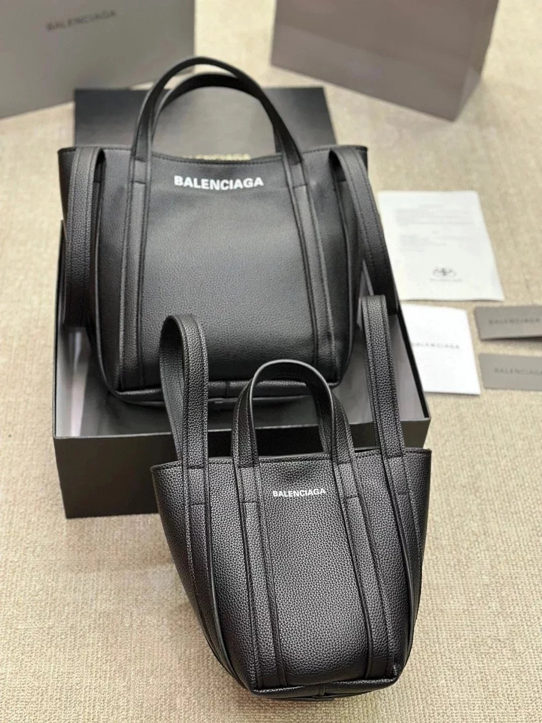 Balenciaga Bag Top version Women's Bag2024New Summer Products EVERYDAY2.0Women's Mini Tote Bag Hammock Bag Shopping Bag Handbag