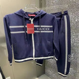 Gucci Sports suit Autumn New Letter Classic Printing logo Leisure Sports Suit Ankle Banded Pants Men