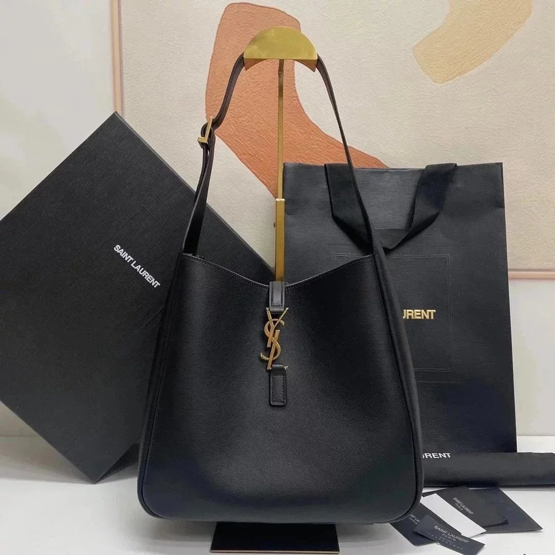 YSL Women's Bag Top version 【Super Original Leather】Park Caiying Same Style New LE5A7hobo Handbag Underarm Bag Handbag Vintage Shoulder Bag for Women Underarm Bag hobo Bag Underarm Bag Women's Bag Bucket Bag23New Autumn and Winter Suede Large Bucket Bag75