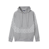 Louis Vuitton LV Hoodie Embroidered Floral Patchwork Hoodie Cotton Jacket Unisex Sports Casual Sweatshirt OS Loose fit versatile style