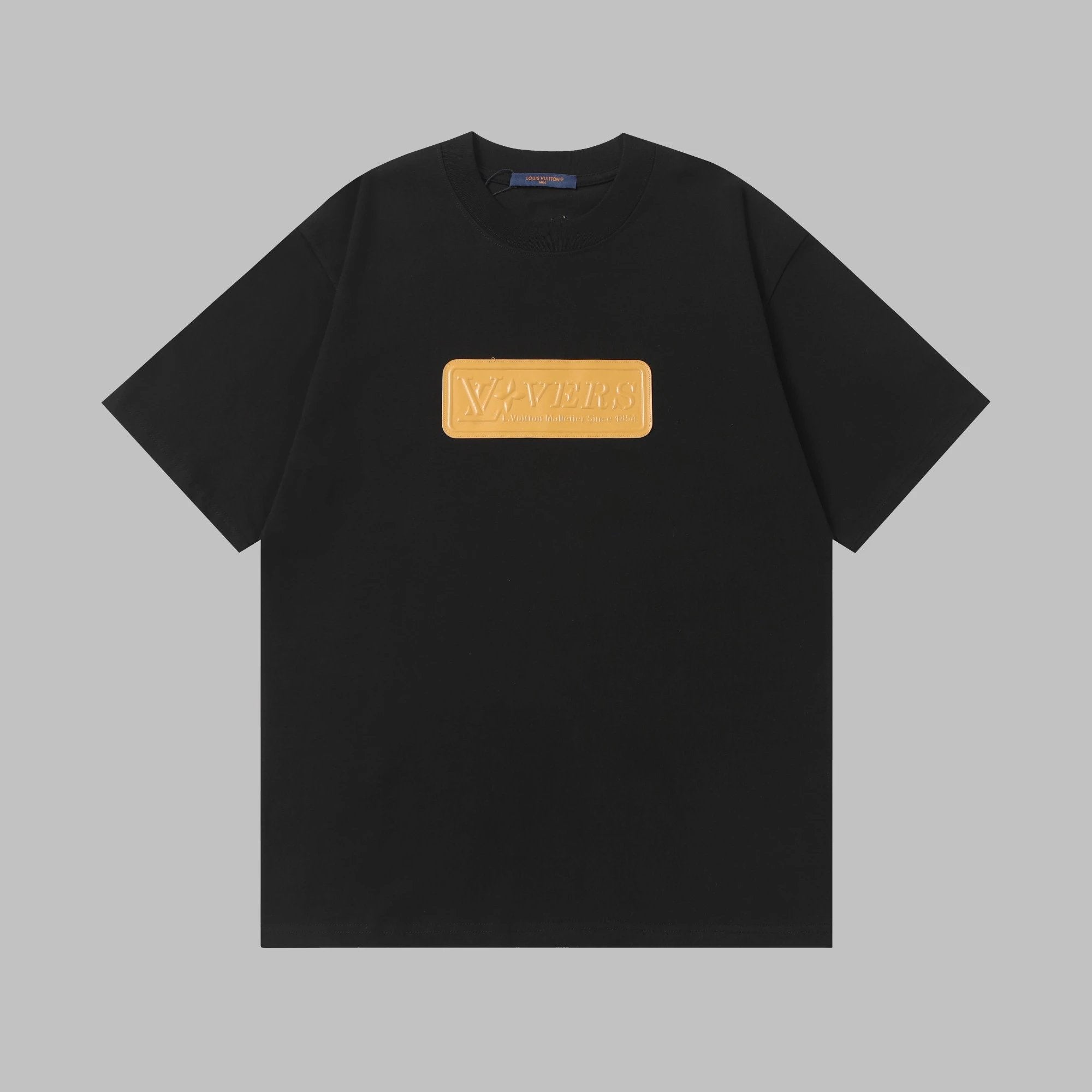 Louis Vuitton LV T-shirt Chest Letter Patch logo round Neck Short Sleeve25ss New Pure Cotton Unisex Style T T-shirt OS Loose Fit Base Shirt Top Half Sleeve T-Shirt