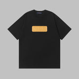 Louis Vuitton LV T-shirt Chest Letter Patch logo round Neck Short Sleeve25ss New Pure Cotton Unisex Style T T-shirt OS Loose Fit Base Shirt Top Half Sleeve T-Shirt