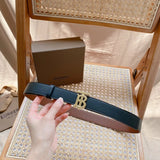 Burberry Belt Top version Original Order2.03.0Belt Women's Universal Smooth Buckle Double-Sided Belt bt Plaid Belt Women's tb Imported Cowhide Pure Original Leather Double-Sided Top Layer Leather b Home Ribbon Skirt Double g Belt g Jiakuqi