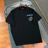 Louis Vuitton LV T-shirt Chest Pocket Embroidery logo round Neck Short Sleeve25ss New Pure Cotton Unisex Style T Casual T-Shirt Base Layer Shirt OS Loose design