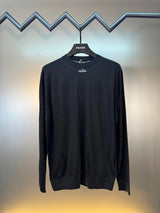 PRADA Sweater SS24New Jacquard Wool Knit Crew Neck Sweater Base Shirt Slim Fit Thickened Warm Inner Layer Sweater Unisex
