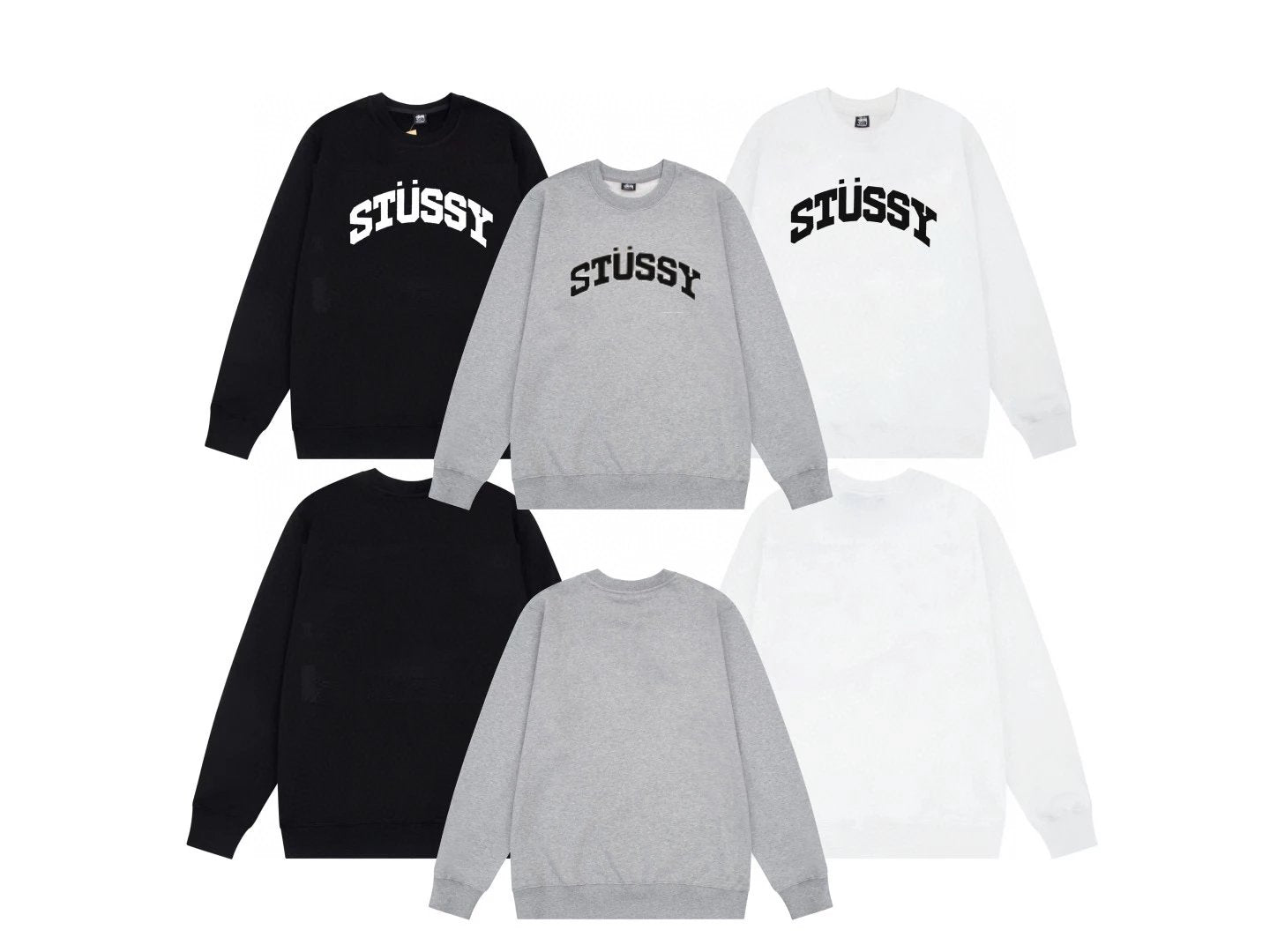 Stussy Hoodie Top Version Classic Dice Series round Neck Sweater Baby Boy and Girl Summer New