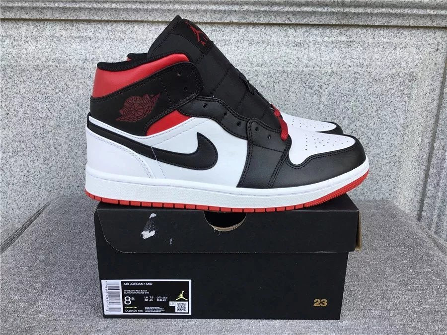 Air Jordan 1 Mid shoes All-Match Fashion Men's Casual Sports Shoes