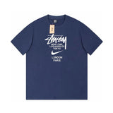 Stussy T-shirt Top Version Joint Short Sleeve T T-shirt Spring and Summer Classic Parade round Neck Half Sleeve Men and Women Couple