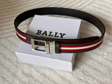 Bally Belt Top version Original Single Belt Counter New Men's Double-Sided Casual Business Belt Wide3.4cm Double-Sided Head Layer Cowhide Belt First Layer Cow Leather Belt Men and Women Business Casual Belt Belt Men's Leather Belt
