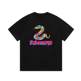 Balenciaga T-shirt Year of the Snake Limited Edition Letter Print Logo Logo Crew Neck Short Sleeve25ss New Pure Cotton Unisex Style T T-shirt OS Loose Fit Base Shirt Top Half Sleeve T-Shirt