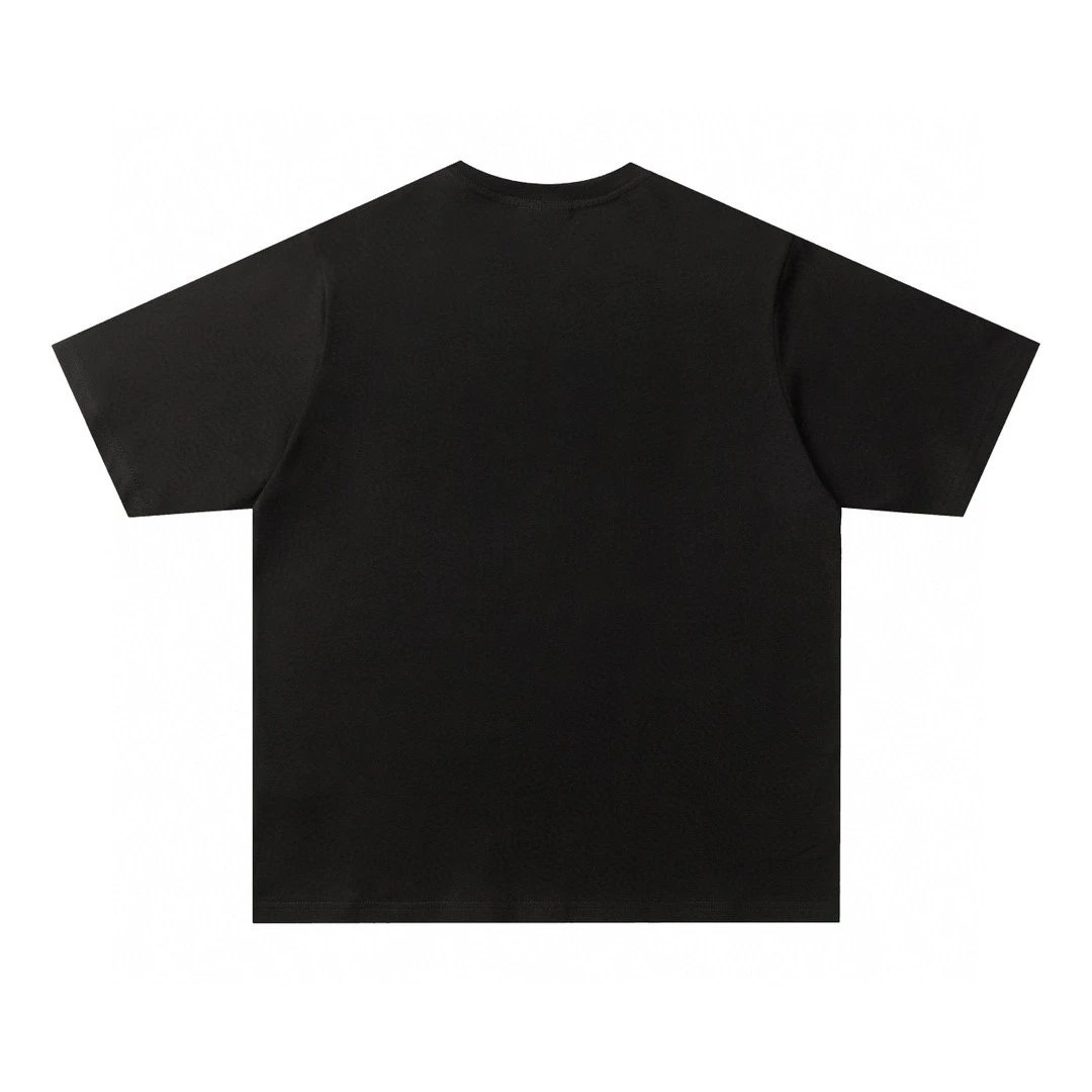 PRADA T-shirt Front Chest Letter Foam Embossed 3D Design LOGO round Neck Short Sleeve25ss New Pure Cotton Unisex Style T T-shirt OS Loose Fit Base Shirt Top Half Sleeve T-Shirt