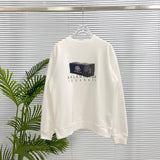 Balenciaga Hoodie Digital Printing logo Round Neck Sweatshirt Long Sleeve Base Shirt Jacket Top Fashion Unisex Sports Casual Loose Fit Versatile Autumn Winter New Arrival