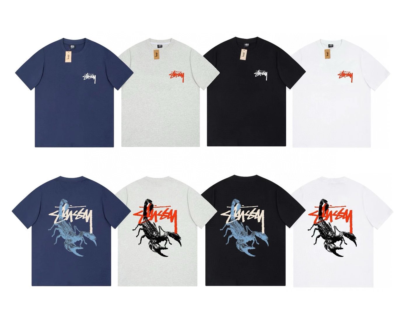 Stussy T-shirt Top Version European and American Fashion Brand Short Sleeve T T-shirt Classic Printed Loose Version Men and Women Couple Casual Half Sleeve