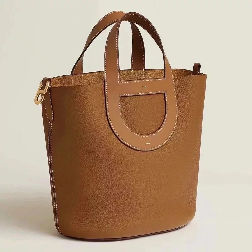 Hermes women's bag Top version Picotin18cm Pig Nose Bucket Bag Handmade TC Women's Leather Handbag