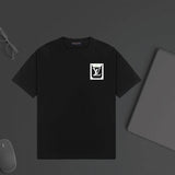 Louis Vuitton LV T-shirt Chest Letter Print logo round Neck Short Sleeve25ss New pure cotton T Unisex T-Shirt OS Drop Shoulder Loose Fit Base Shirt Top T-Shirt Short Sleeve