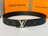 Louis Vuitton LV Belt Top version 【Counter Quality】The Most New Belt4.0cm Men's Belt Metal Buckle Men's Leather Belt with Classic Presbyopic Checkered Belt with Genuine Goods Packaging No Problem in and out of the Counter Versatile Casual Fashion Formal W