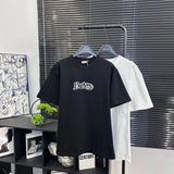 Burberry T-shirt Traditional Chinese Character Print on the Chest logo round Neck Short Sleeve25ss New Pure Cotton Unisex Style T T-shirt OS Loose Fit Base Shirt Top Half Sleeve T-Shirt