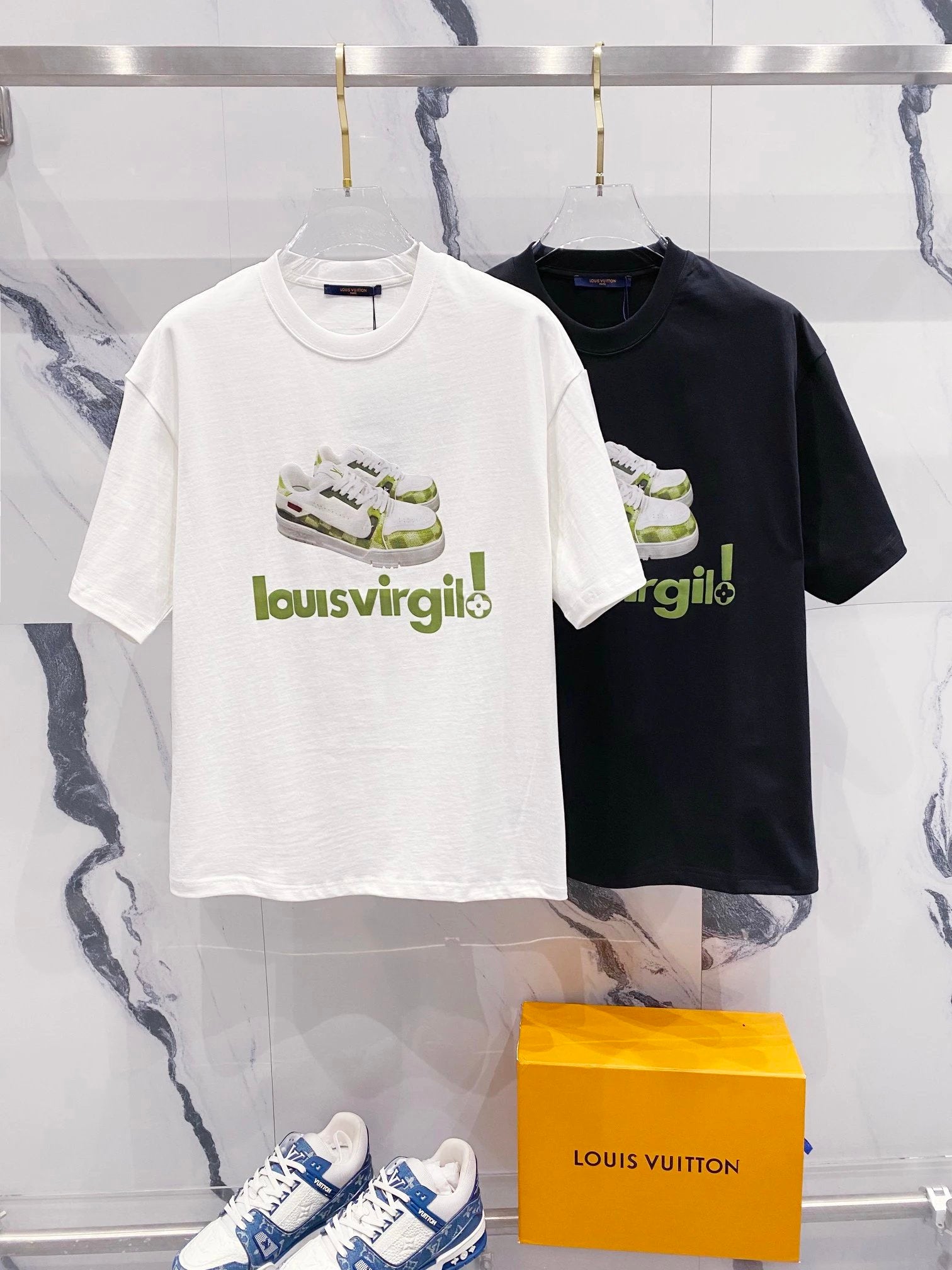Louis Vuitton LV T-shirt 25ss New Pure Cotton Unisex Style T T-shirt OS Loose Fit Base Shirt Casual Short Sleeve Top T-Shirt