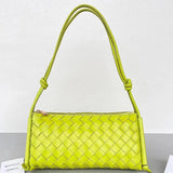 Bottega Veneta Women's Bag Top version 【Version】2022New Year Woven Three-Dimensional Triangle Underarm Bag Shoulder Bag Handbag Original Sheepskin Bag Women's Bag Woven Bag