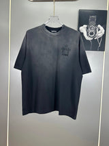 Chrome Hearts T-shirt logo round Neck Short Sleeve25ss New Pure Cotton Unisex Style T Casual T-Shirt Base Layer Shirt OS Loose Fit Half Sleeve Top Plus Size