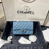 Chanel Women's Bag Top version 【Surrogate Shopping Version Genuine Goods Leather】l Classic CF Large Package mini20cm1116CF Fang Fat Flap Bag Original Sheepskin Women's Bag Chain Bag Crossbody Bag Caviar Cowhide CF20cm