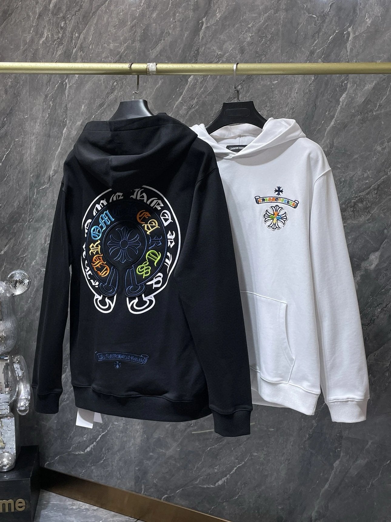 Chrome Hearts Hoodie Top Version Counter Same Style Fashion Brand2024Cotton Wide Casual Loose Hooded Sweater Men's and Women's Hoodies