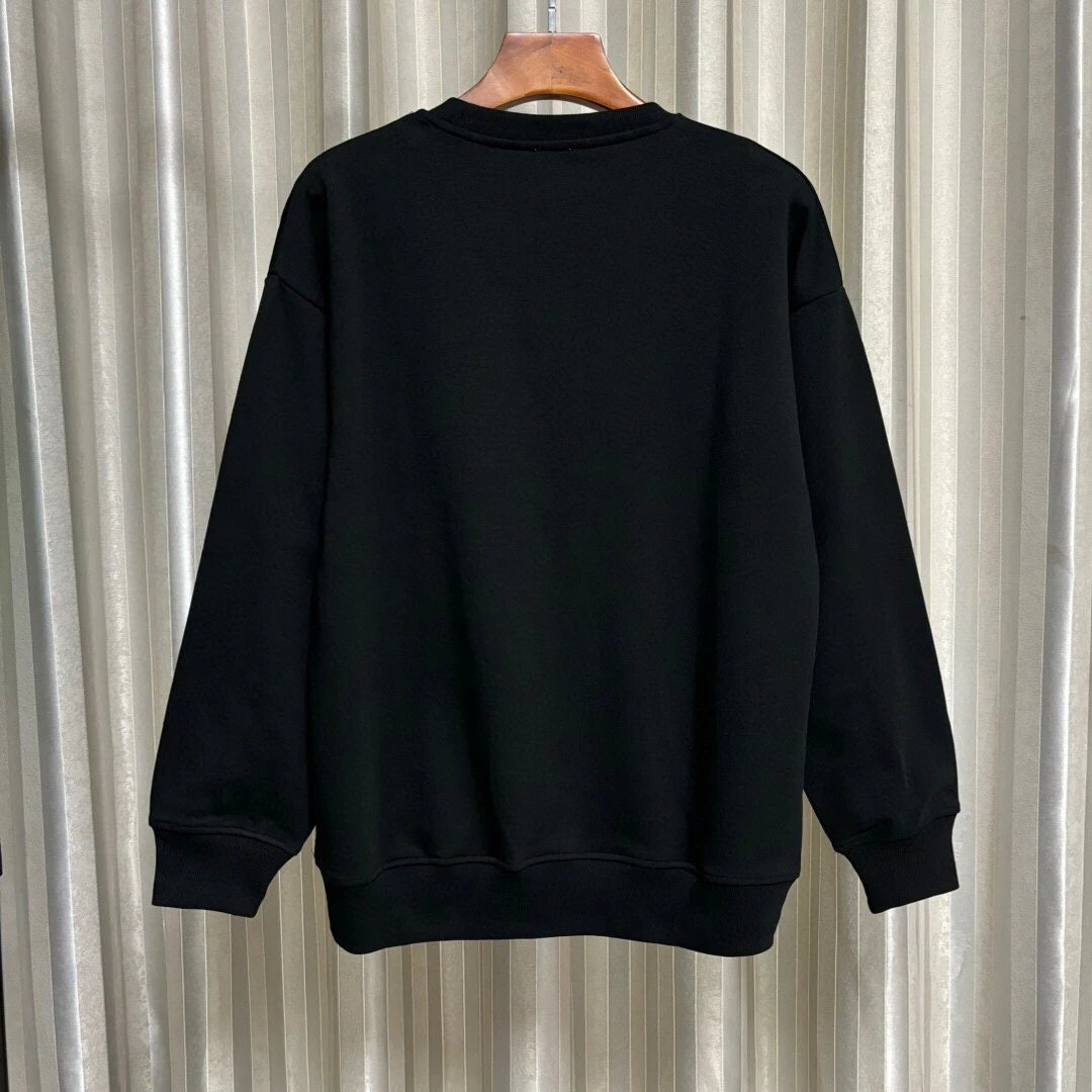 LOEWE Hoodie Classic Big logo Embroidered Crewneck Sweatshirt Long Sleeve Base Shirt Outerwear Trendy Unisex Sports Casual Loose Fit Versatile Autumn Winter New Arrival