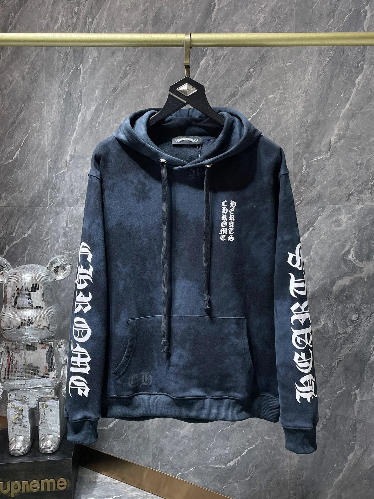 Chrome Hearts Hoodie Cross Hooded Sweater Loose Men's and Women's Zipper Hoodie