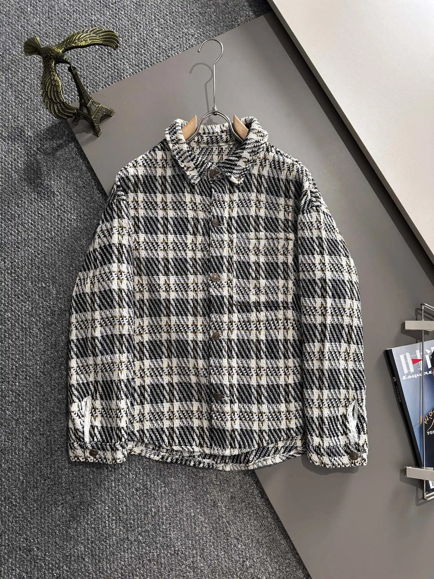 YSL Jackets Jacquard logo Denim Jacket Fashion Simple Heavy Casual Short Denim Unisex Washed Vintage Turn-down Collar Jacket