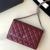 Chanel Women's Bag Top version 【**Original Leather】woc Latest Version Suction Clasp WOC Original Caviar Cowhide Sheepskin Chain Bag Flap Bag Flap Bag Diamond Pattern Bag Fortune Bag WOC Fighter in