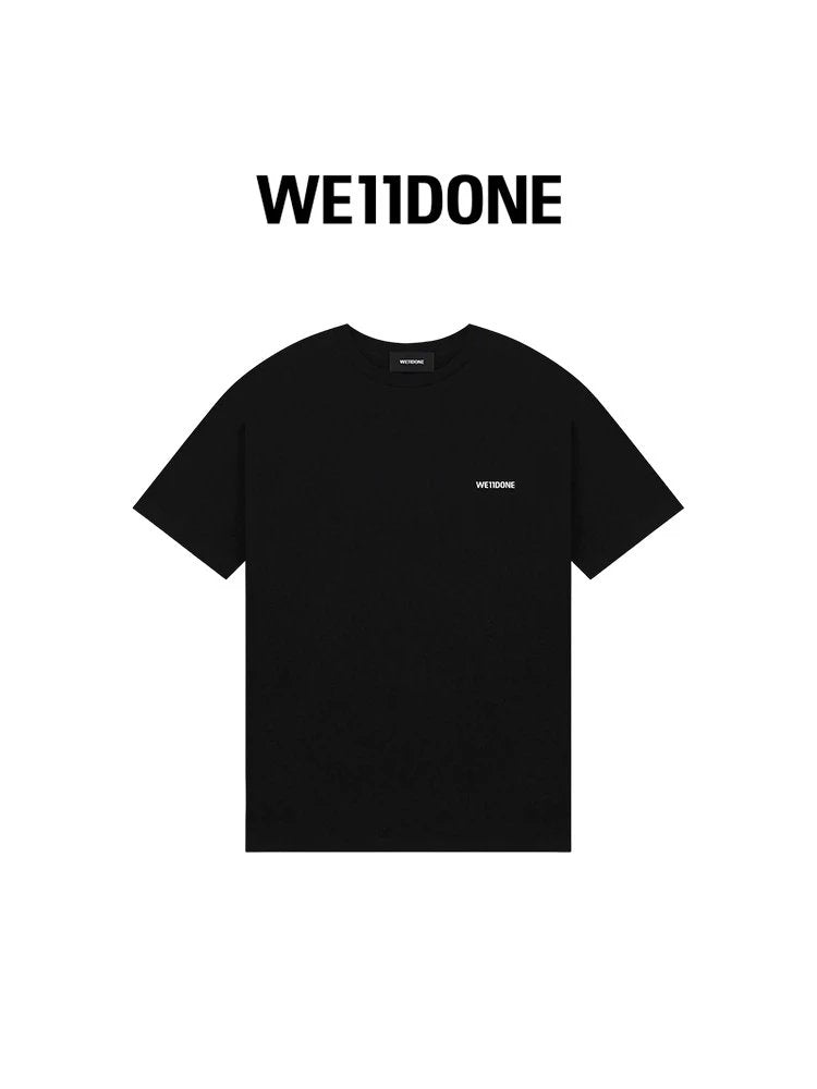 We11done T-shirt Top Version Neutral Classic for Men and Women LOGO Loose Baggy Fashion round Neck T T-shirt