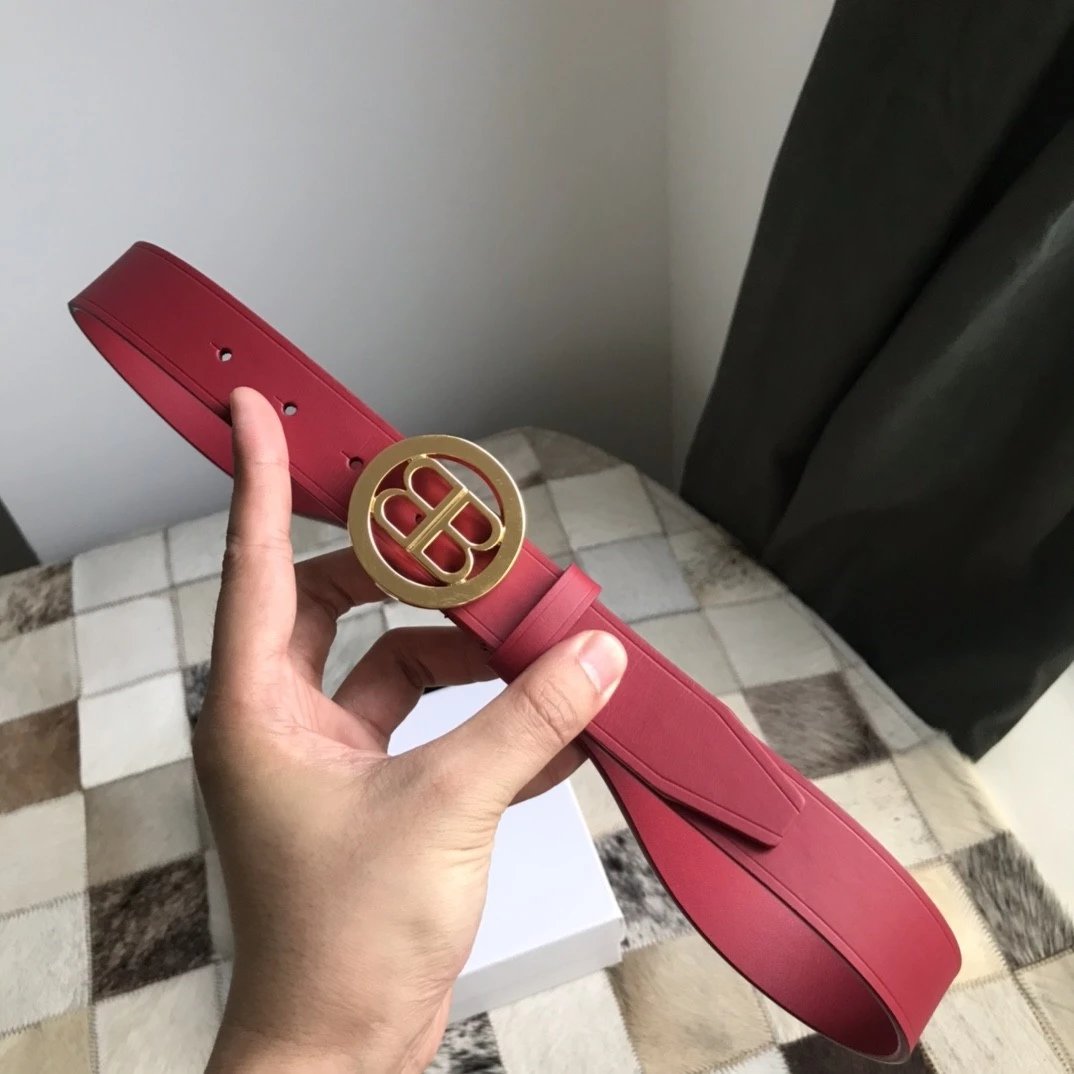 Balenciaga Belt Top version Women's Original Order Belt Fashion Retro Belt BB Distressed Men's Belt Buckle Men's and Women's Business Casual Belt Belt Women's Belt Belt Women's