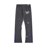 Gallery Dept Sweatpants Classic Hand-Painted Paint-Splashing Style Graffiti Printed Stitching Cotton Sweat Pants Men's Casual Trousers-CY