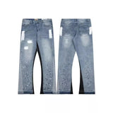 Gallery Dept Jeans High Quality Water Washed Hole Stitching Jeans GD