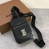 Burberry Women's Bag Top version 【Original Order】2022New Men's Crossbody Bag Chest Bag Shoulder Bag Made of Plaid and Leather Material, Exclusive for Decorative Brands TB Logo Lock Men's Bag Cattle Leather Bag