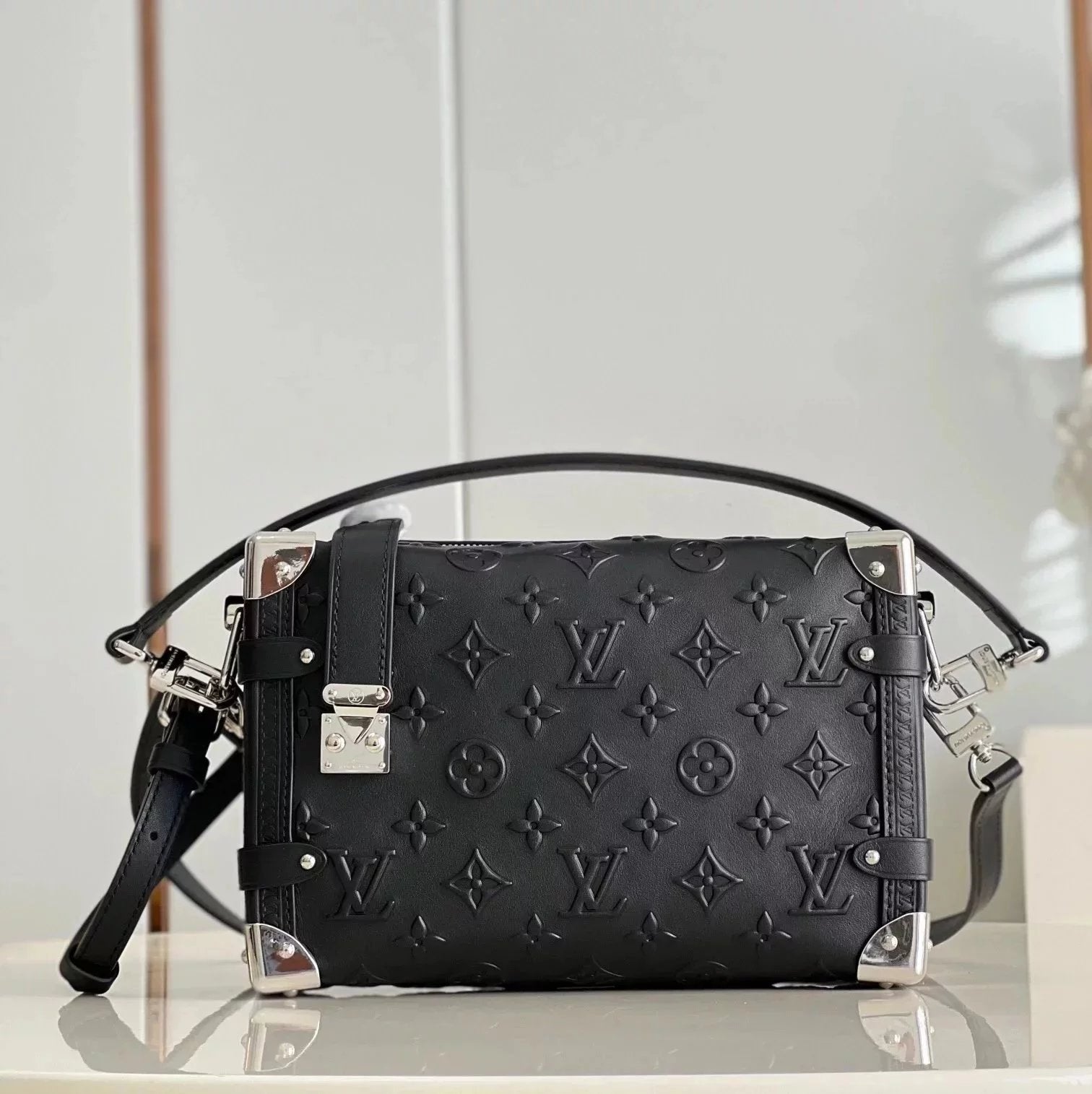 Louis Vuitton LV Women's Bag Top version Silk Screen2023Early Spring Series Handbag Full Cowhide