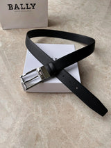 Bally Belt Top version Original Single Belt Counter New Men's Double-Sided Casual Business Belt Wide3.5cm Double-Sided Head Layer Cowhide Belt First Layer Cow Leather Belt Men and Women Business Casual Belt Belt Men's Leather Belt