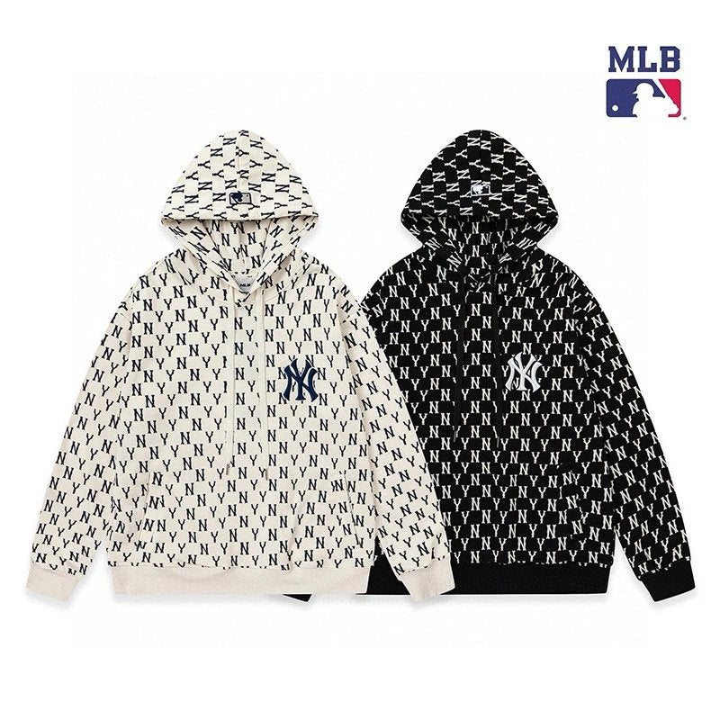 MLB Hoodie Top Version Counter Same Style Heavy New Casual Hooded Sweater Versatile Loose Hoodie Trendy Pure Cotton