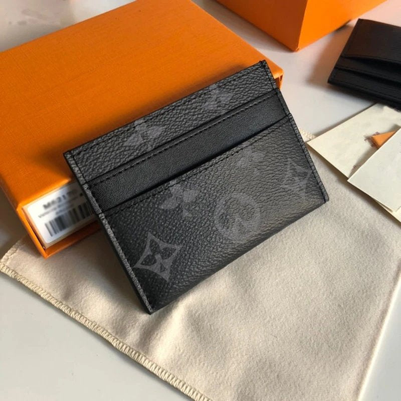 Louis Vuitton LV Bag Unisex Card Holder2024New Leather Card Holder Ultra-Thin Compact Credit Card Holder Card Holder Mini Card Clamp Fashion