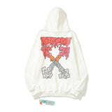 OFF-White Hoodie Cotton Terry Pullover Hoodie Loose Sweater-CY