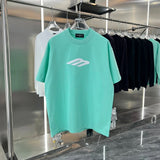 Balenciaga T-shirt Three-Dimensional Silicone M Round Neck Short Sleeve Pure Cotton Unisex T Shirt Bottoming Shirt OS Loose Fit T-Shirt